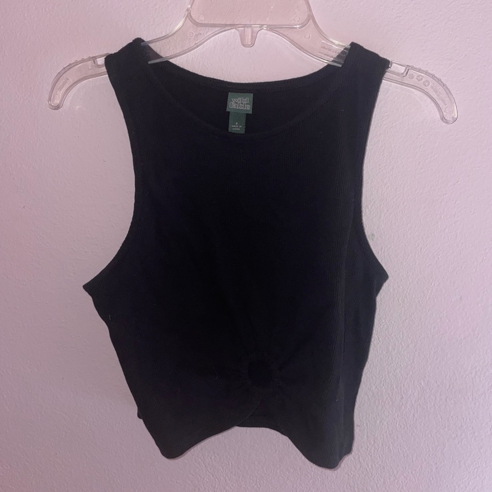 Black O-ring detail Tank top